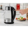 Zelmer ZCK8026 electric kettle 1.7 L 2200 W Black, Transparent