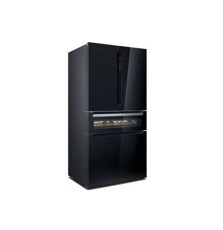 Siemens KF96RSBEA side-by-side refrigerator Freestanding 572 L Black