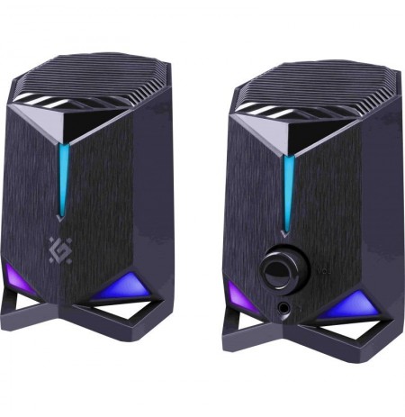 PC SPEAKERS ROCKET 2.0 6W LED USB BLACK