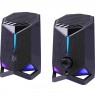PC SPEAKERS ROCKET 2.0 6W LED USB BLACK