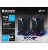 PC SPEAKERS ROCKET 2.0 6W LED USB BLACK