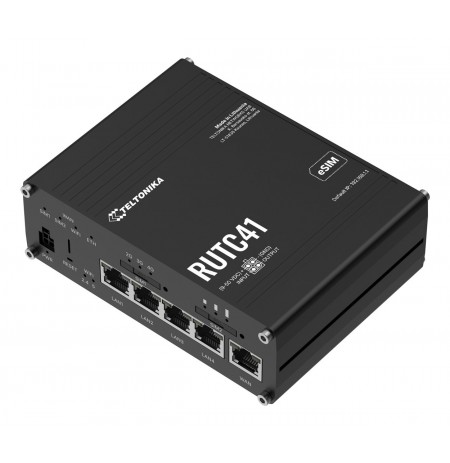 Teltonika RUTC41 wireless router Gigabit Ethernet Dual-band (2.4 GHz / 5 GHz) 5G Black
