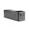 Powerbank 27 000mAh, 1x USB, 2x USB-C, 162,5W, QC4+, flashlight, LCD screen, black