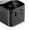 Powerbank 27 000mAh, 1x USB, 2x USB-C, 162,5W, QC4+, flashlight, LCD screen, black
