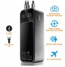 Powerbank 27 000mAh, 1x USB, 2x USB-C, 162,5W, QC4+, flashlight, LCD screen, black