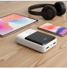 Powerbank 20 000mAh, 2x USB, 1x USB-C 22,5W, QC4+, LCD screen, white