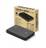 Powerbank 10 000mAh, 1x USB, 2x USB-C, 20W, QC4+, LCD screen, black