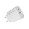 WALL CHARGER NATEC RIBERA 1X USB-A + 1X USB-C 20W WHITE