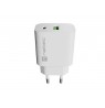 WALL CHARGER NATEC RIBERA 1X USB-A + 1X USB-C 20W WHITE