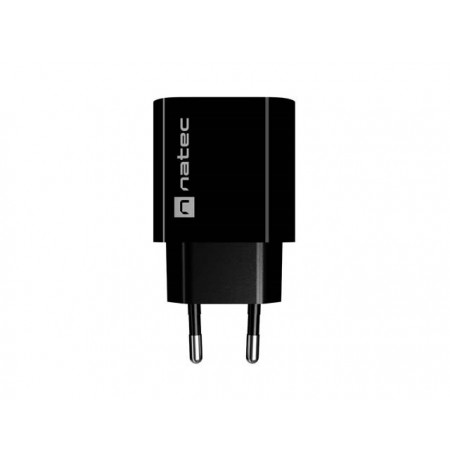 WALL CHARGER NATEC RIBERA 1X USB-A + 1X USB-C 20W BLACK