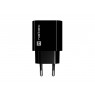 WALL CHARGER NATEC RIBERA 1X USB-A + 1X USB-C 20W BLACK