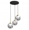 PENDANT LIGHT BURSA 3XE14 ROUND BL/GOLD