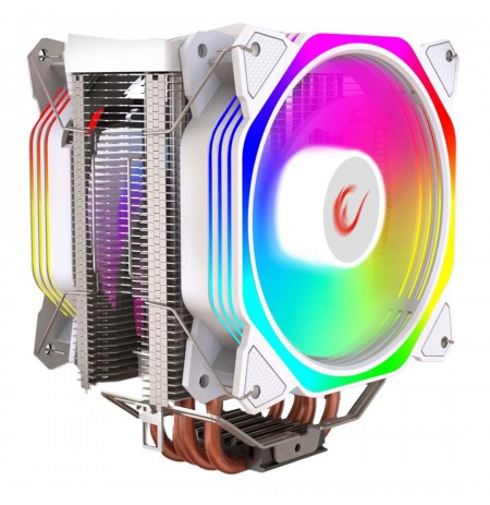 Chłodzenie CPU Rampage OCTAGONC60-WHITE LGA1700/AM5 1800RPM 2x 120mm ARGB PWM