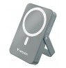 Verbatim Charge 'n' Go Magnetic Wireless Power Bank with stand - 10000 mAh Grey