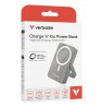 Verbatim Charge 'n' Go Magnetic Wireless Power Bank with stand - 10000 mAh Grey