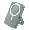 Verbatim Charge 'n' Go Magnetic Wireless Power Bank with stand - 10000 mAh Grey