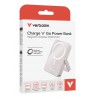 Verbatim Charge 'n' Go Magnetic Wireless Power Bank with stand - 10000 mAh Pink