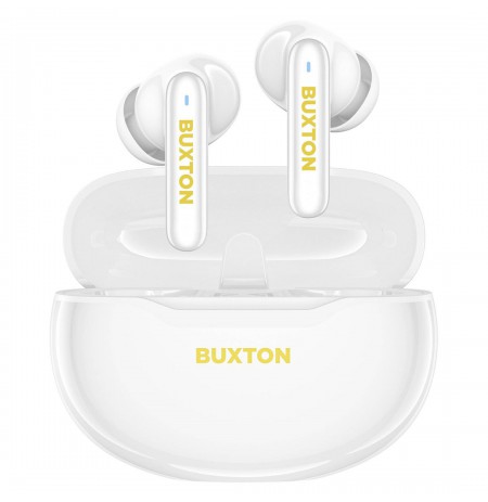 Buxton BTW 7200 White Tuya - In-ear wireless earphones with charging case, white