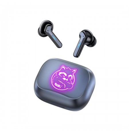 Buxton BTW 8200 Racoon - In-ear wireless earphones with charging case, white