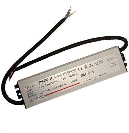 Maitinimo šaltinis 24V, 8.3A, 200W, IP67