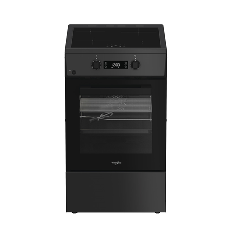 Whirlpool Cooker | W5I8LCSTA | Hob type Induction | Oven type Electric | Anthracite | Width 50 cm | Depth 60 cm | 60 L