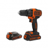 BLACK & DECKER 18V , 2x1.5 Ah Cordless drill driver | BDCDD186KB-QW