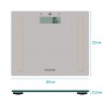 Salter 9113 GFEU12  Compact Glass Analyser Bathroom Scales, Grey