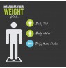 Salter 9113 GFEU12  Compact Glass Analyser Bathroom Scales, Grey