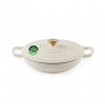 Salter BW13772C Chester 2.8L Shallow Cast Iron Casserole Pot 30 cm, Cream