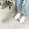 Salter 9207 WHCFEU12 Compact Glass Electronic Bathroom Scale, White