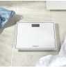 Salter 9207 WHCFEU12 Compact Glass Electronic Bathroom Scale, White