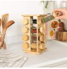 Salter BW127771 Bamboo Rotating Spice Rack