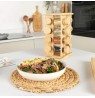 Salter BW127771 Bamboo Rotating Spice Rack