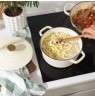 Salter BW13771C Chester 3.4L Cast Iron Casserole Pot 24 cm, Cream
