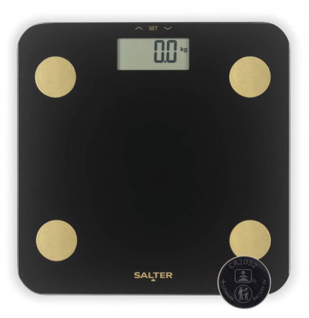 Salter SA00714BGCFEU12 Black & Gold Analyser Scale, Black/Gold