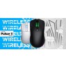 HATOR Pulsar 3 Wireless, white - Optical Yellow 100M Switches PixArt PMW 3311 (HTM631)