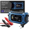 Qoltec 52496 Charger 12V 15A | Rectifier with repair function and maintaining power supply during battery replacement | for AGM