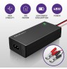 Qoltec 52665 Automatic charger for AGM GEL STD batteries | 24V charger | 2A | 48W | LED | 1.8m cable