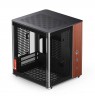 PC Case Jonsbo TK-0, Mini-Tower, Mini-ITX, Tempered Glass, Wood - black
