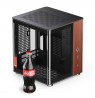 PC Case Jonsbo TK-0, Mini-Tower, Mini-ITX, Tempered Glass, Wood - black