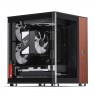 PC Case Jonsbo TK-0, Mini-Tower, Mini-ITX, Tempered Glass, Wood - black