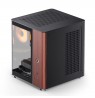 PC Case Jonsbo TK-0, Mini-Tower, Mini-ITX, Tempered Glass, Wood - black
