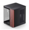 PC Case Jonsbo TK-0, Mini-Tower, Mini-ITX, Tempered Glass, Wood - black