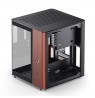 PC Case Jonsbo TK-0, Mini-Tower, Mini-ITX, Tempered Glass, Wood - black