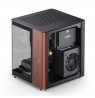 PC Case Jonsbo TK-0, Mini-Tower, Mini-ITX, Tempered Glass, Wood - black