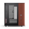 PC Case Jonsbo TK-0, Mini-Tower, Mini-ITX, Tempered Glass, Wood - black