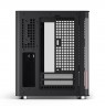 PC Case Jonsbo TK-0, Mini-Tower, Mini-ITX, Tempered Glass, Wood - black