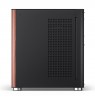 PC Case Jonsbo TK-0, Mini-Tower, Mini-ITX, Tempered Glass, Wood - black