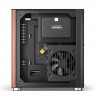 PC Case Jonsbo TK-0, Mini-Tower, Mini-ITX, Tempered Glass, Wood - black