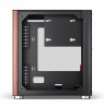 PC Case Jonsbo TK-0, Mini-Tower, Mini-ITX, Tempered Glass, Wood - black